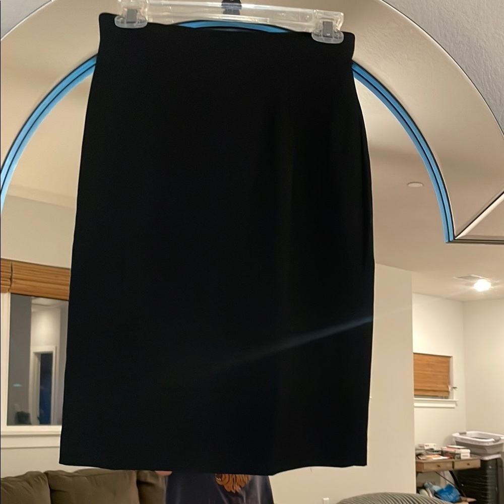 Rena Rowan Black Pencil Skirt Knee-Length Work